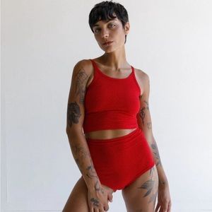 ARQ Red Crop Top